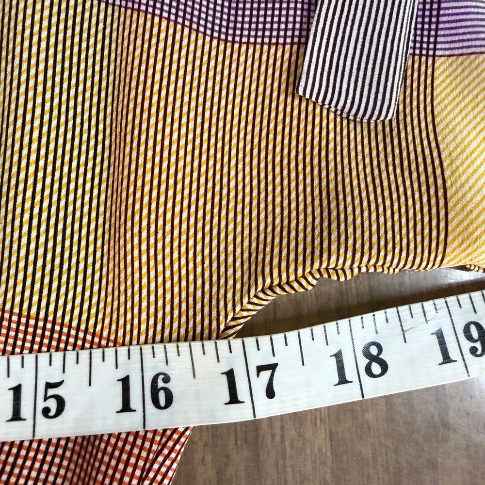 UMI Collections Anne Crimmins Silk Plaid Midi Dress Women 6 Multicolor VTG